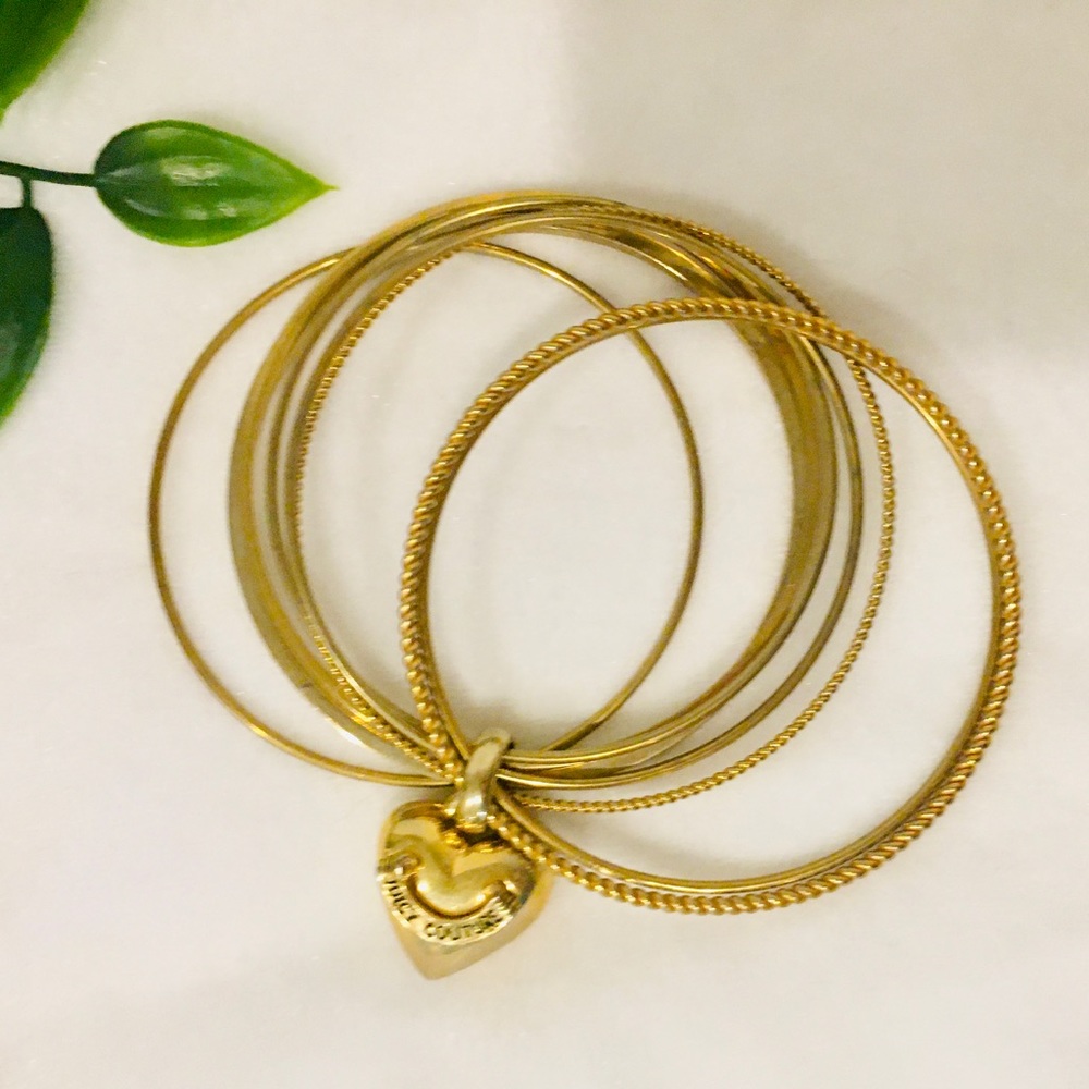 Stunning Juicy Couture Bangle Gold Heart Bracelet